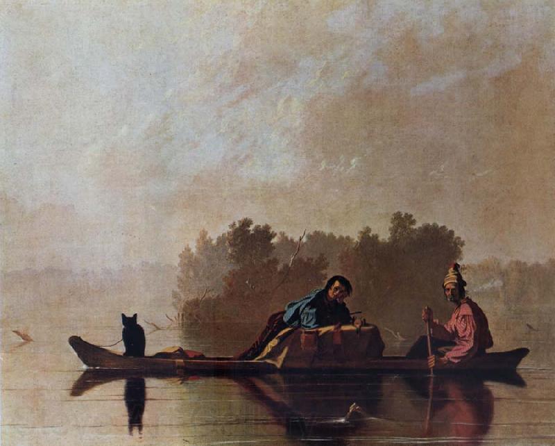 George Caleb Bingham Fur Traders Descending the Missouri Germany oil painting art
